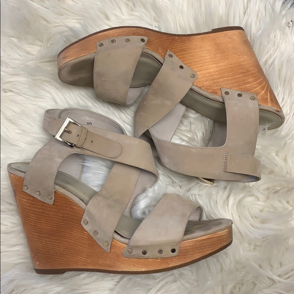 Joie Cecilia suede wedge